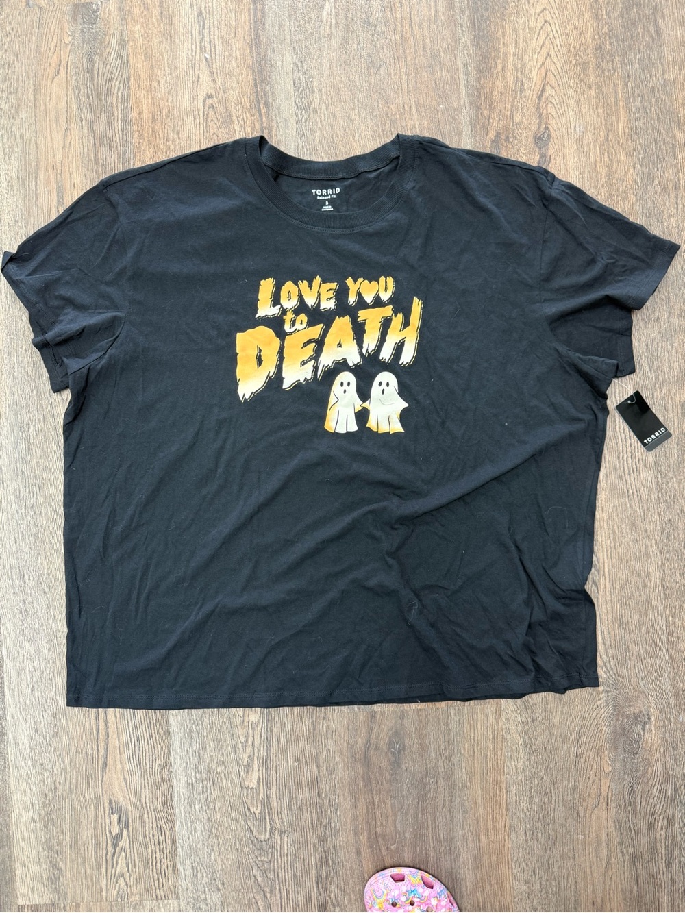torrid Black Short-Sleeve 'Love You to Death' Graphic Tee